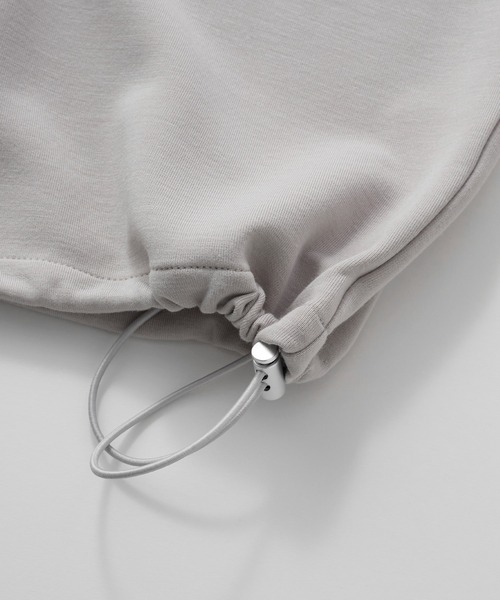 Loose/ルース(ルース)の「ドレープハイポンチ ギミックハーフジップTシャツ(Tシャツ/カットソー・メンズ・ライトグレー/ブラック/ブルーグレー・XS/S/M/L)」の11枚目の写真