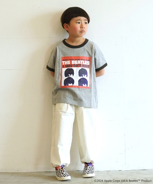 The Beatles(ザビートルズ)の「【The Beatles】別注Tシャツ(80~150cm)(Tシャツ/カットソー・キッズ・オフホワイト/杢グレー/チャコール・80/90/100/110/120/130/140/150)」の6枚目の写真