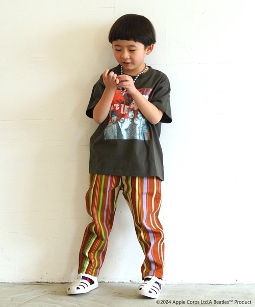 The Beatles(ザビートルズ)の「【The Beatles】別注Tシャツ(80~150cm)(Tシャツ/カットソー・キッズ・オフホワイト/杢グレー/チャコール・80/90/100/110/120/130/140/150)」の9枚目の写真