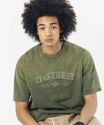WESTBOY | ウォッシュ加工ヴィンテージ風フェードカラーTシャツ ピグメントダイ オーバーサイズ ユニセックス 7ST24S1TP04【714street】(Tシャツ/カットソー)