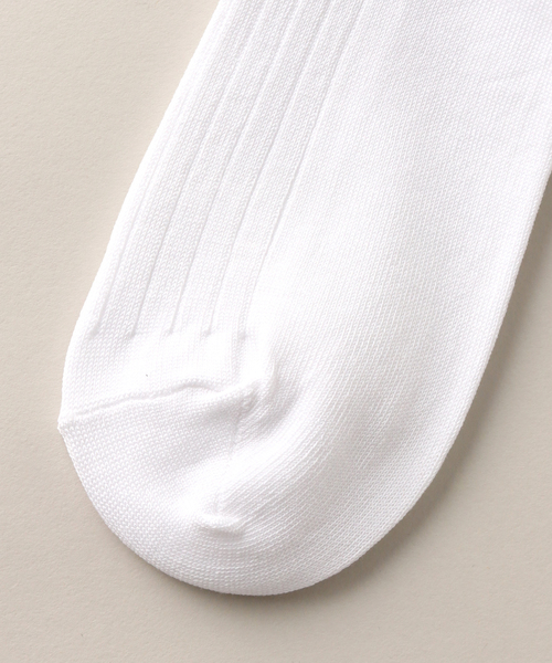IENA（イエナ）の「【MOON TREE PLANET/ムーンツリープラネット】W Rib Knee High Sox ソックス（ソックス/靴下・レディース・ホワイト・FREE）」の3枚目の写真