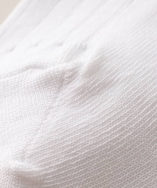 IENA（イエナ）の「【MOON TREE PLANET/ムーンツリープラネット】W Rib Knee High Sox ソックス（ソックス/靴下・レディース・ホワイト・FREE）」の5枚目の写真