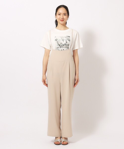 SHOO・LA・RUE（シューラルー）の「◆ツイルサロペット（サロペット/オーバーオール・レディース・ベージュ/ブラック・02/03/04）」の11枚目の写真