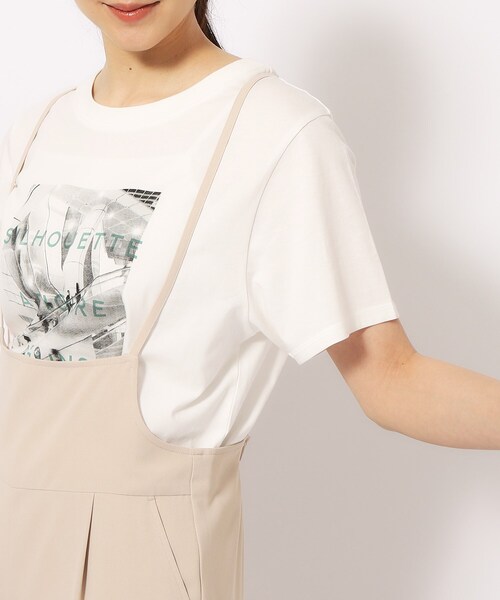 SHOO・LA・RUE（シューラルー）の「◆ツイルサロペット（サロペット/オーバーオール・レディース・ベージュ/ブラック・02/03/04）」の14枚目の写真