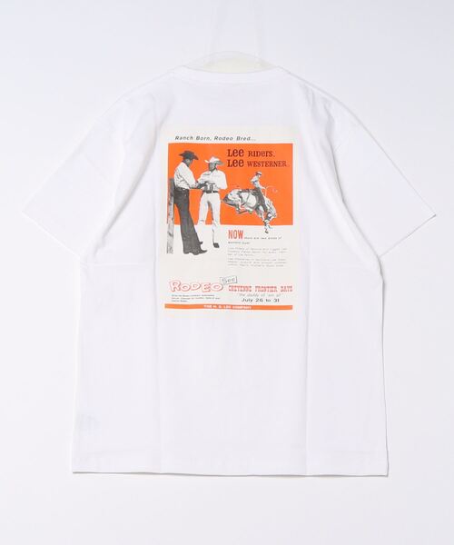Lee(リー)の「Lee/リー バックプリント オールドアド ネオン ショートスリーブTシャツ(Tシャツ/カットソー・メンズ・ホワイト/グレー/チャコールグレー/グレー系その他/チャコール/ホワイト系その他・SMALL/MEDIUM/X-LARGE/LARGE)」の8枚目の写真