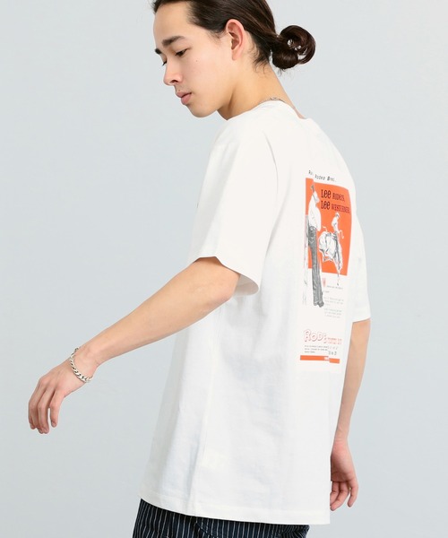 Lee(リー)の「Lee/リー バックプリント オールドアド ネオン ショートスリーブTシャツ(Tシャツ/カットソー・メンズ・ホワイト/グレー/チャコールグレー/グレー系その他/チャコール/ホワイト系その他・SMALL/MEDIUM/X-LARGE/LARGE)」の20枚目の写真