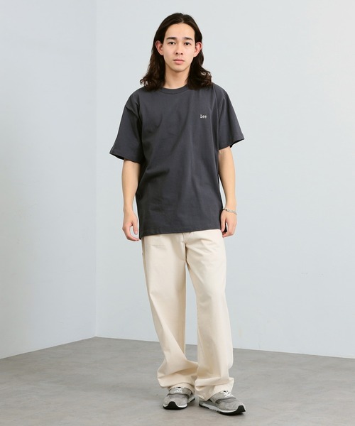 Tシャツ・カットソー Lyon pants beige セール】Lee/リー バックプリント オールドアド ネオン ショート