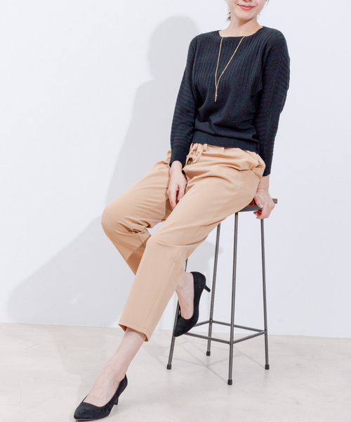 Jayro（ジャイロ）の「折り柄ドルマンスリーブニット（ニット/セーター・レディース・ブルー/ブラック/ライトグレー/ホワイト/ピンク・FREE）」の19枚目の写真