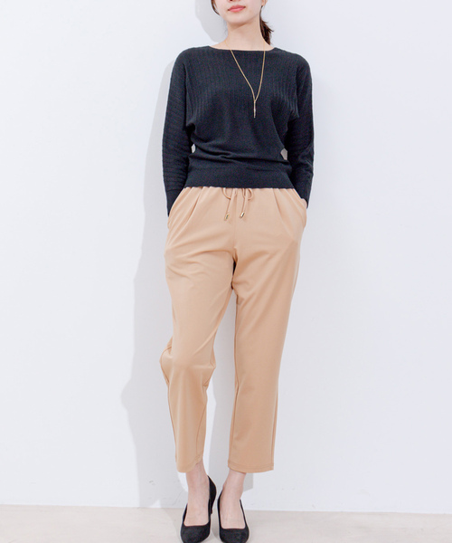 Jayro（ジャイロ）の「折り柄ドルマンスリーブニット（ニット/セーター・レディース・ブルー/ブラック/ライトグレー/ホワイト/ピンク・FREE）」の18枚目の写真