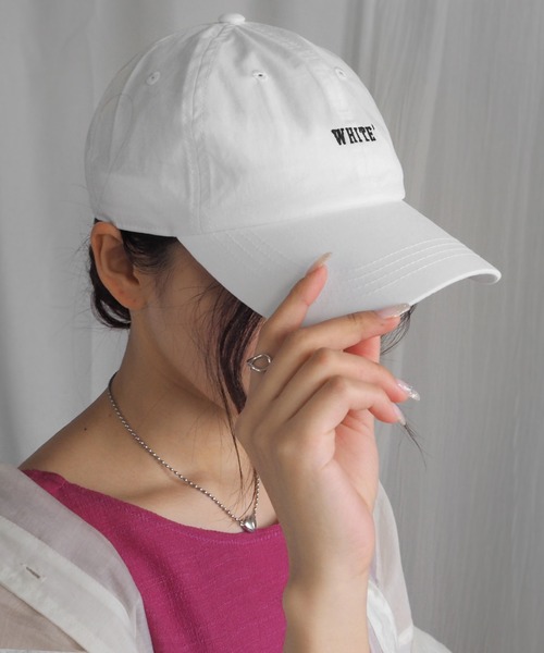 minia（ミニア）の「what color キャップ（キャップ・レディース・ホワイト/ブラック/ベージュ/ピンク/グリーン・FREE）」の14枚目の写真