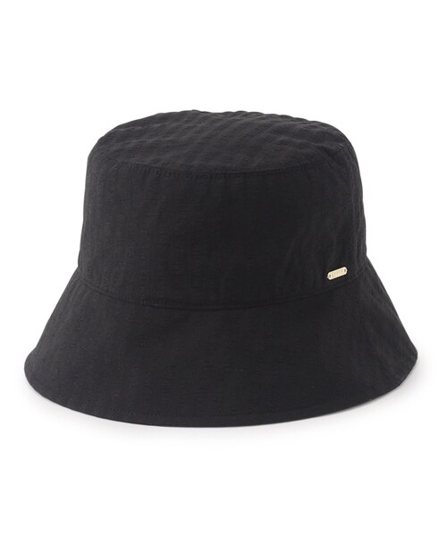 grove（グローブ）の「◆メタルプレートポコポコハット（ハット・レディース・オフホワイト/ブラック・00）」の2枚目の写真