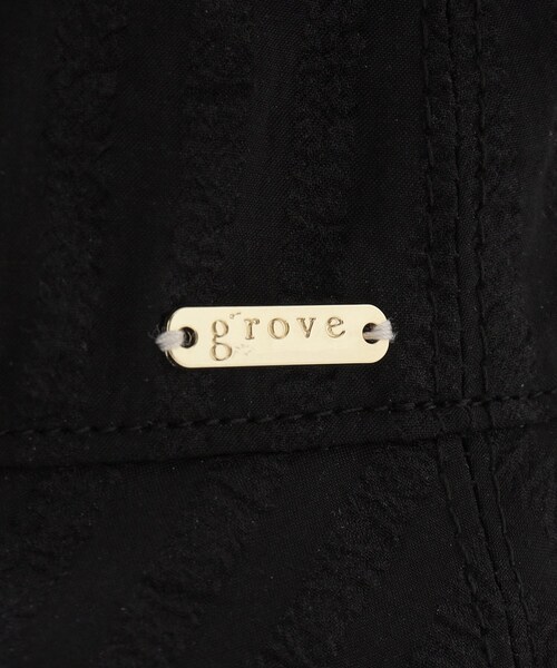 grove（グローブ）の「◆メタルプレートポコポコハット（ハット・レディース・オフホワイト/ブラック・00）」の8枚目の写真