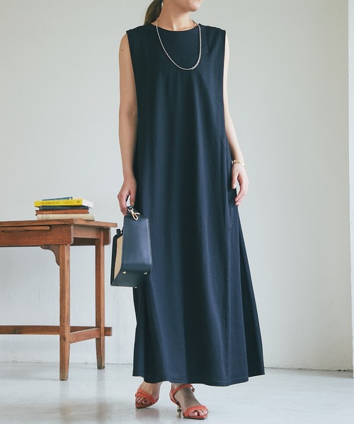 un dix cors(アンディコール)の「2WAY肩タックノースリワンピース(ワンピース・レディース・ブラック/ライトベージュ・FREE)」の22枚目の写真