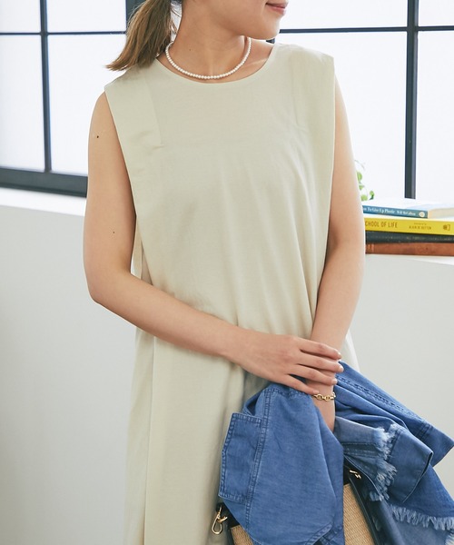 un dix cors(アンディコール)の「2WAY肩タックノースリワンピース(ワンピース・レディース・ブラック/ライトベージュ・FREE)」の18枚目の写真