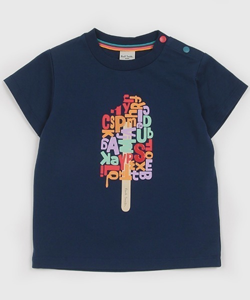 【新品タグ付】Paul Smith JUNIOR アイスロゴ半袖Tシャツ 140 Paul Smith JUNIOR（ポールスミスジュニア）の「アイスロゴ半袖T