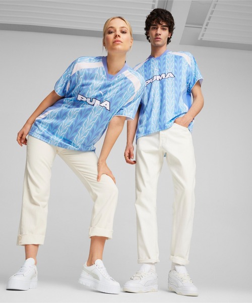 PUMA（プーマ）の「PUMA プーマ ユニセックス フットボール 半袖 Tシャツ 1（Tシャツ/カットソー・メンズ・ブルー系その他/シルバー系その他・LARGE/SMALL/MEDIUM/X-LARGE/X-SMALL）」の2枚目の写真