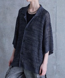 SERACE（セラス）の「【SERACE】Oversize openwork short sleeve mesh cardigan / オーバーサイズ透かし編み半袖メッシュカーディガン（カーディガン/ボレロ）」