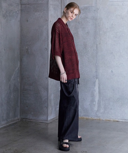 Arpegestory 2WAYメッシュ半袖カーデ アルページュストーリー 2WAYメッシュ半袖カーデ メッシュ