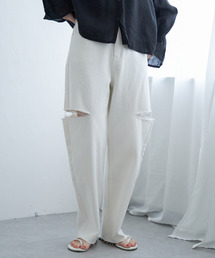 VENCEEXCHANGE | サイドスリットワイドデニムパンツ(デニムパンツ)