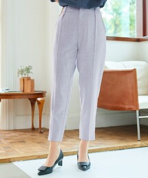 Tiaclasse（ティアクラッセ）の「【洗える】麻調テーパードパンツ（スラックス）」