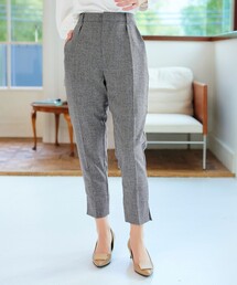 Tiaclasse（ティアクラッセ）の「【洗える】麻調テーパードパンツ（スラックス）」