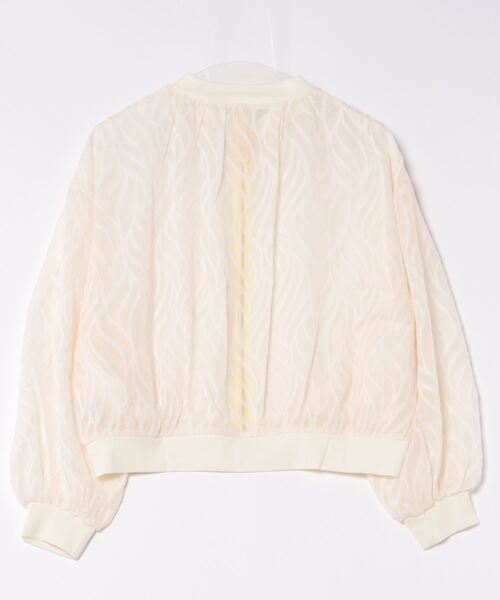 Q（キュー）の「シアージャガードリブブルゾン（ブルゾン・レディース・ブラック/ピンク/アイボリー・MEDIUM）」の7枚目の写真