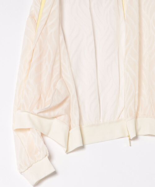 Q（キュー）の「シアージャガードリブブルゾン（ブルゾン・レディース・ブラック/ピンク/アイボリー・MEDIUM）」の8枚目の写真