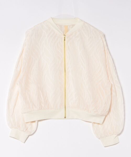 Q（キュー）の「シアージャガードリブブルゾン（ブルゾン・レディース・ブラック/ピンク/アイボリー・MEDIUM）」の4枚目の写真