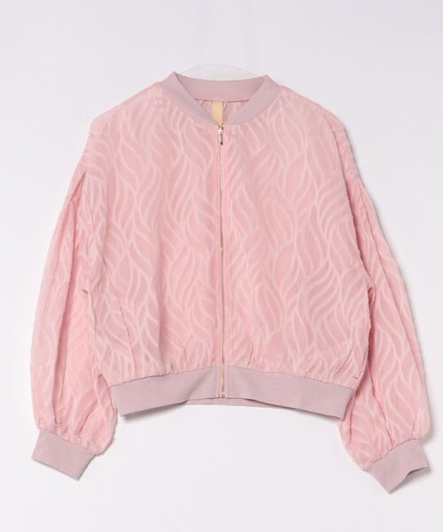 Q（キュー）の「シアージャガードリブブルゾン（ブルゾン・レディース・ブラック/ピンク/アイボリー・MEDIUM）」の5枚目の写真