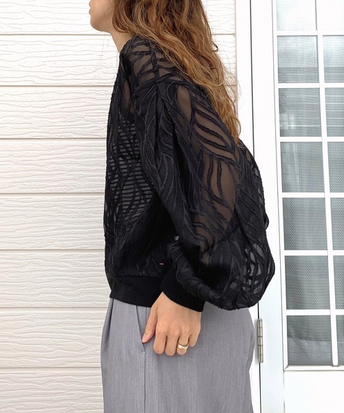 Q（キュー）の「シアージャガードリブブルゾン（ブルゾン・レディース・ブラック/ピンク/アイボリー・MEDIUM）」の14枚目の写真