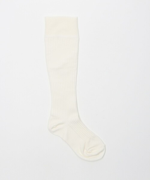 green label relaxing(グリーンレーベルリラクシング)の「<MAEE>コンプレッションソックス(コットンリブ)/ 着圧ソックス / 靴下(ソックス/靴下・レディース・グレー/ブラウン/ワインレッド/ブラック/ライトグレー/ホワイト/レッド/マスタード/ダークグレー/ライトブルー/モカ/ピンク/ライラック・FREE)」の2枚目の写真