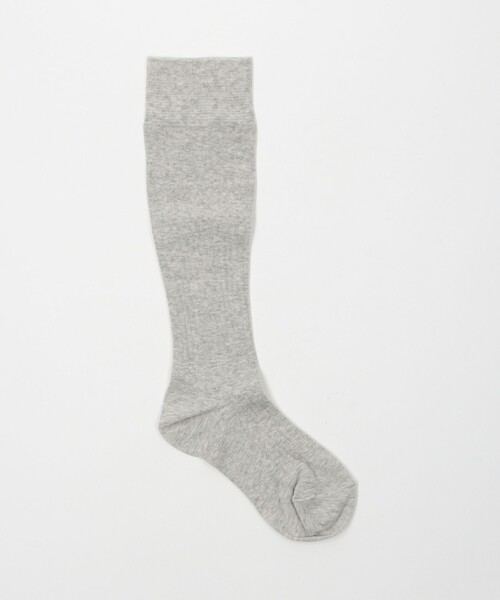 green label relaxing(グリーンレーベルリラクシング)の「<MAEE>コンプレッションソックス(コットンリブ)/ 着圧ソックス / 靴下(ソックス/靴下・レディース・グレー/ブラウン/ワインレッド/ブラック/ライトグレー/ホワイト/レッド/マスタード/ダークグレー/ライトブルー/モカ/ピンク/ライラック・FREE)」の4枚目の写真