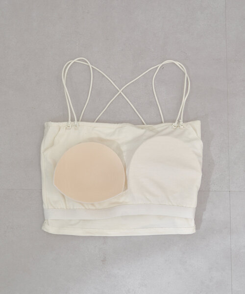 Chico（チコ）の「【WEB限定サイズ有/3サイズ展開】ベアカップ3WAYキャミ（キャミソール・レディース・ホワイト/ベージュ/シルバー/ブラック・0/1/2）」の13枚目の写真
