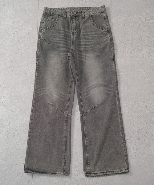 【セール】ビンテージメイクフレアデニムパンツ（デニムパンツ）｜Shoowtime（ショウタイム）
