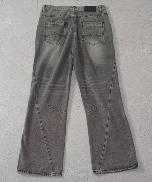 【セール】ビンテージメイクフレアデニムパンツ（デニムパンツ）｜Shoowtime（ショウタイム）
