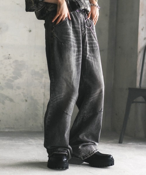 【セール】ビンテージメイクフレアデニムパンツ（デニムパンツ）｜Shoowtime（ショウタイム）