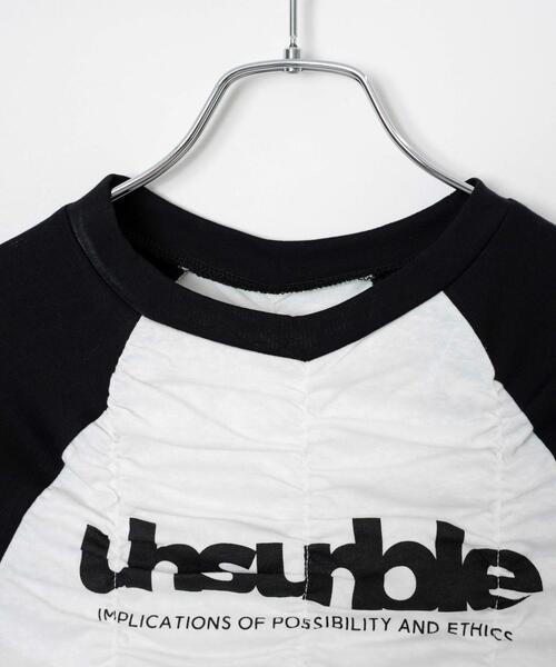 WEGO（ウィゴー）の「WEGO/シャーリングラグラントップス（Tシャツ/カットソー・レディース・ホワイト/ワイン・FREE）」の10枚目の写真