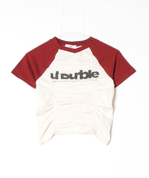 WEGO（ウィゴー）の「WEGO/シャーリングラグラントップス（Tシャツ/カットソー・レディース・ホワイト/ワイン・FREE）」の18枚目の写真