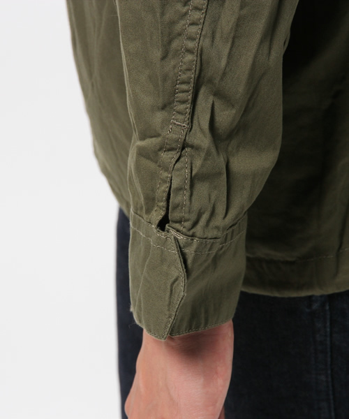 WEGO（ウィゴー）の「WEGO/ノーカラーショートモッズコート（ノーカラージャケット・メンズ・カーキ/ベージュ・LARGE/MEDIUM）」の14枚目の写真