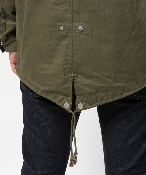 WEGO（ウィゴー）の「WEGO/ノーカラーショートモッズコート（ノーカラージャケット・メンズ・カーキ/ベージュ・LARGE/MEDIUM）」の8枚目の写真