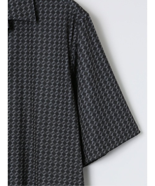 renoma HOMME（レノマオム）の「【ストレッチ 開襟】レノマ オム デジタルプリント オープンカラー半袖シャツ（シャツ/ブラウス・メンズ・ブラック/ホワイト/ネイビー・MEDIUM/X-LARGE/LARGE）」の6枚目の写真