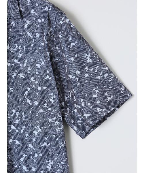 renoma HOMME（レノマオム）の「【ストレッチ 開襟】レノマ オム デジタルプリント オープンカラー半袖シャツ（シャツ/ブラウス・メンズ・ブラック/ホワイト/ネイビー・MEDIUM/X-LARGE/LARGE）」の9枚目の写真