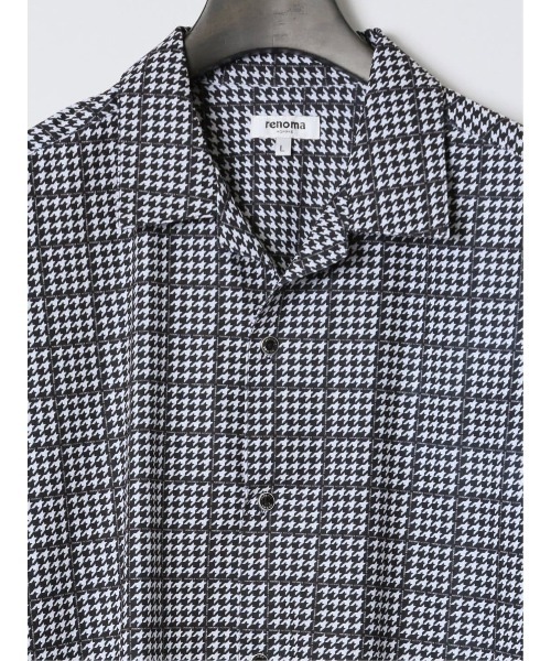 renoma HOMME（レノマオム）の「【ストレッチ 開襟】レノマ オム デジタルプリント オープンカラー半袖シャツ（シャツ/ブラウス・メンズ・ブラック/ホワイト/ネイビー・MEDIUM/X-LARGE/LARGE）」の13枚目の写真