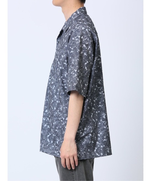 renoma HOMME（レノマオム）の「【ストレッチ 開襟】レノマ オム デジタルプリント オープンカラー半袖シャツ（シャツ/ブラウス・メンズ・ブラック/ホワイト/ネイビー・MEDIUM/X-LARGE/LARGE）」の15枚目の写真