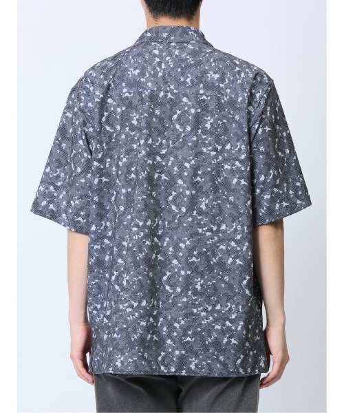 renoma HOMME（レノマオム）の「【ストレッチ 開襟】レノマ オム デジタルプリント オープンカラー半袖シャツ（シャツ/ブラウス・メンズ・ブラック/ホワイト/ネイビー・MEDIUM/X-LARGE/LARGE）」の16枚目の写真