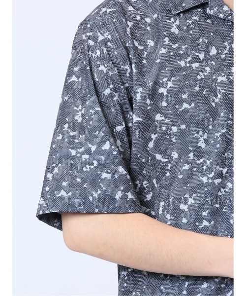 renoma HOMME（レノマオム）の「【ストレッチ 開襟】レノマ オム デジタルプリント オープンカラー半袖シャツ（シャツ/ブラウス・メンズ・ブラック/ホワイト/ネイビー・MEDIUM/X-LARGE/LARGE）」の18枚目の写真