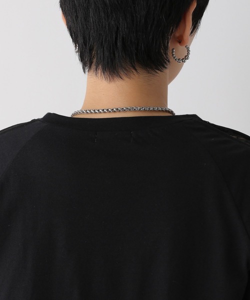 LEPSIM(レプシィム)の「シアーラインT 126524(Tシャツ/カットソー・レディース・ブラック/オフホワイト・FREE)」の5枚目の写真