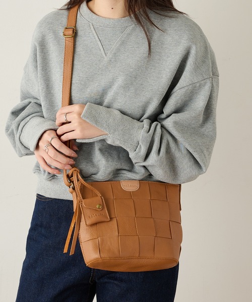 toleur(トーラ)の「【toleur】カウレザー太メッシュショルダー 11871 ※(ショルダーバッグ・レディース・ブラック/キャメル/グレイッシュベージュ・FREE)」の8枚目の写真