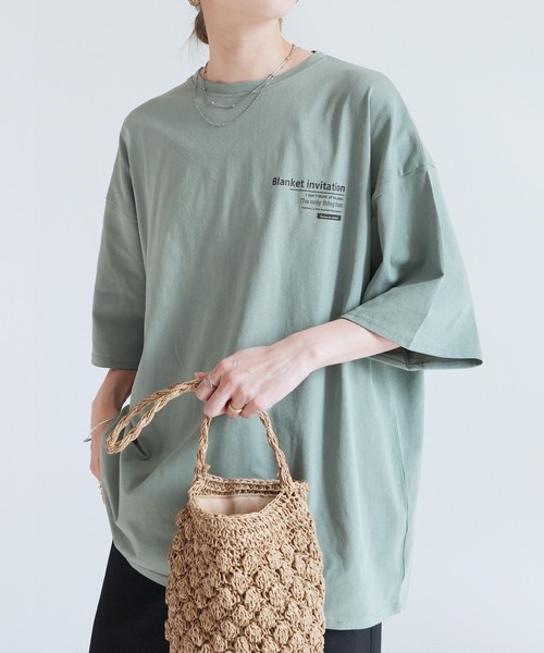 reca（レカ）の「バックロゴプリントＴシャツ（Tシャツ/カットソー・レディース・ブラック/ピンク系その他/オフホワイト/グリーン系その他・FREE）」の20枚目の写真