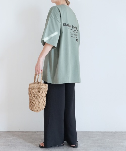 reca（レカ）の「バックロゴプリントＴシャツ（Tシャツ/カットソー・レディース・ブラック/ピンク系その他/オフホワイト/グリーン系その他・FREE）」の21枚目の写真